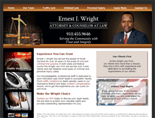 Tablet Screenshot of ewrightlaw.com